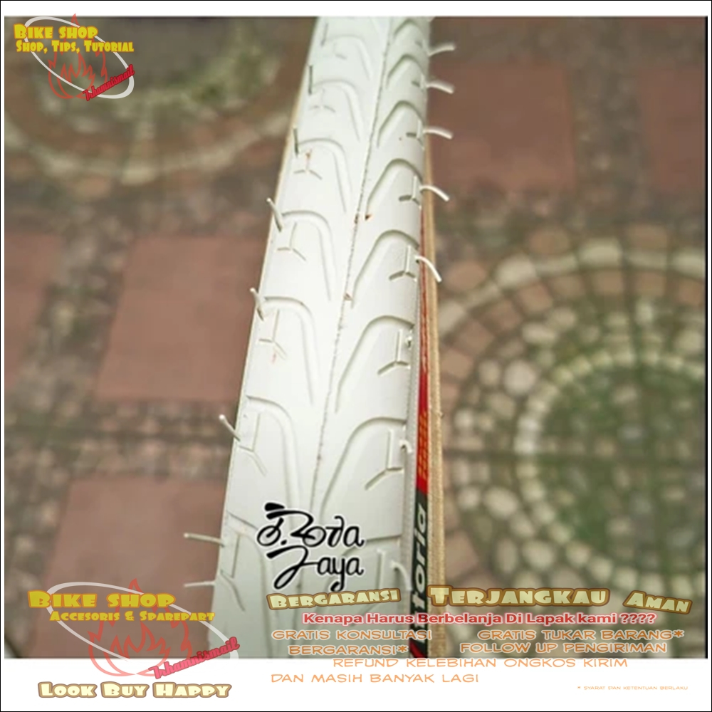 BAN LUAR VITTORIA RANDONNEUR 700 x 28c WIRE TYPE PUTIH SPAREPART SEPEDA TERMURAH