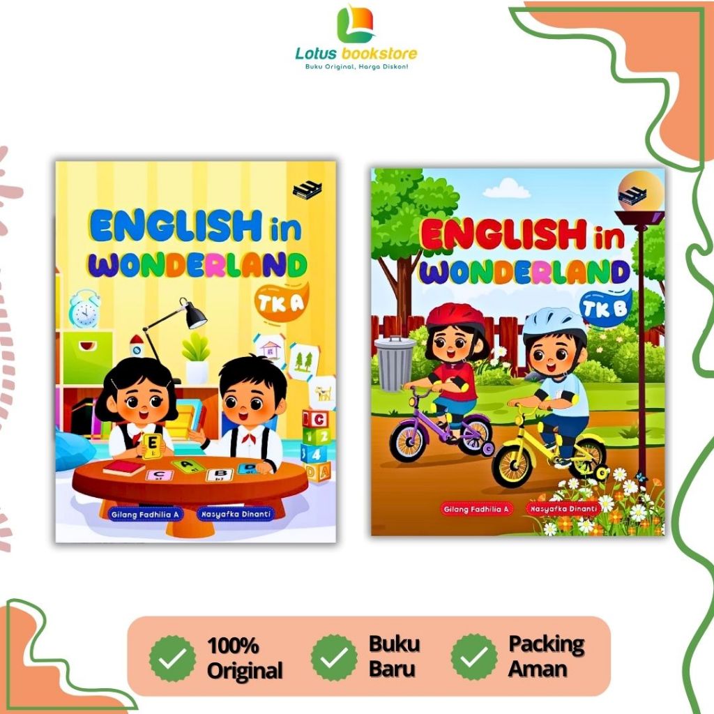 English In A Wonderland - TK A & B - Penerbit Erlangga - Original