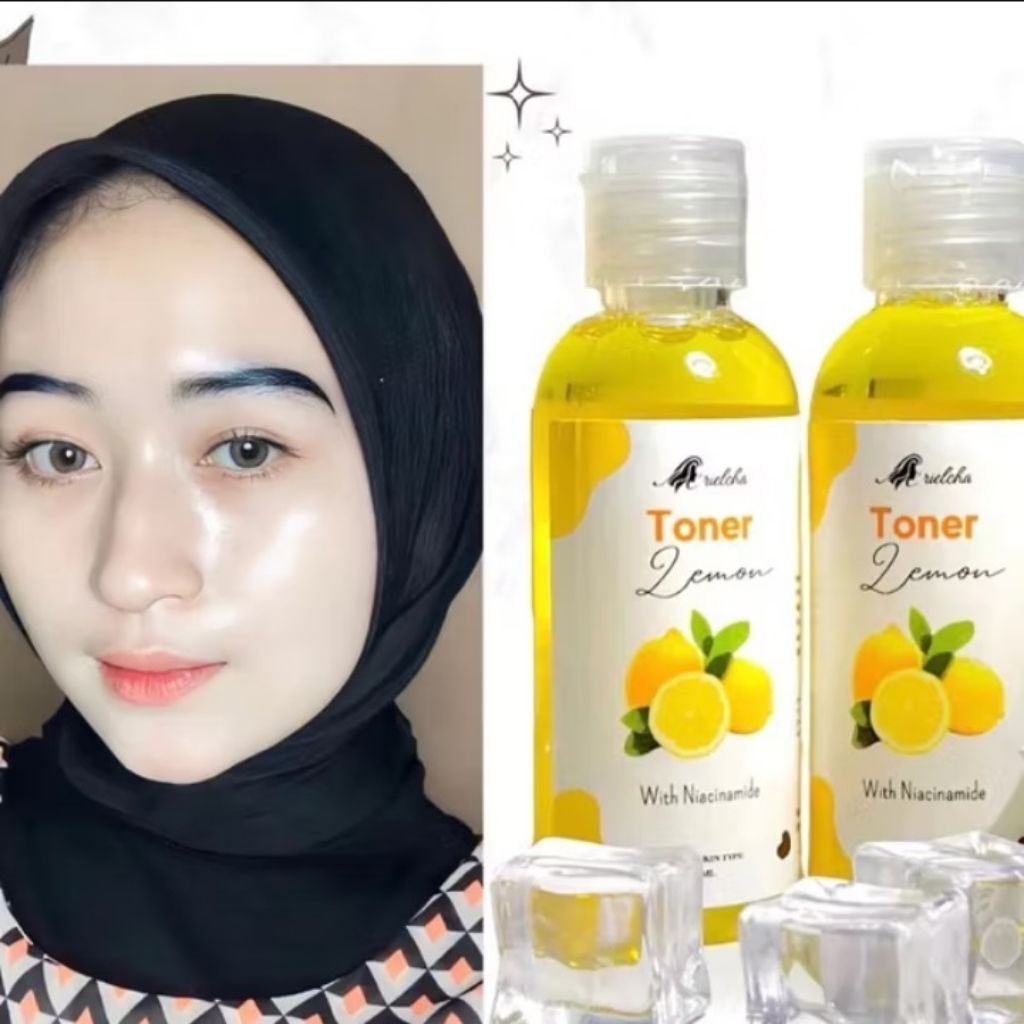 Toner Lemon Toner Pelicin Ekstrak Lemon lemon water