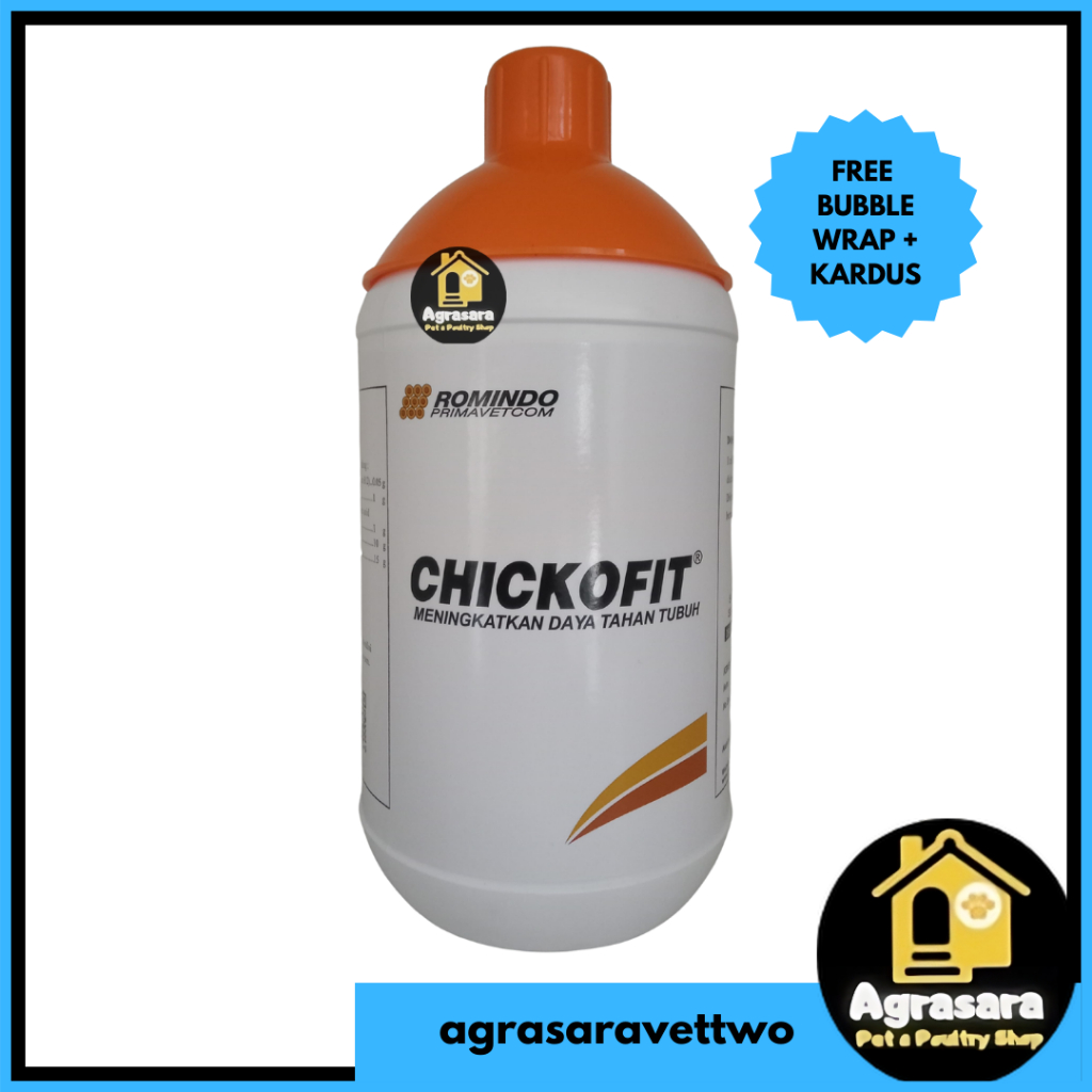 CHICKOFIT 1 Liter - atp mineral b12 cair untuk hewan ternak
