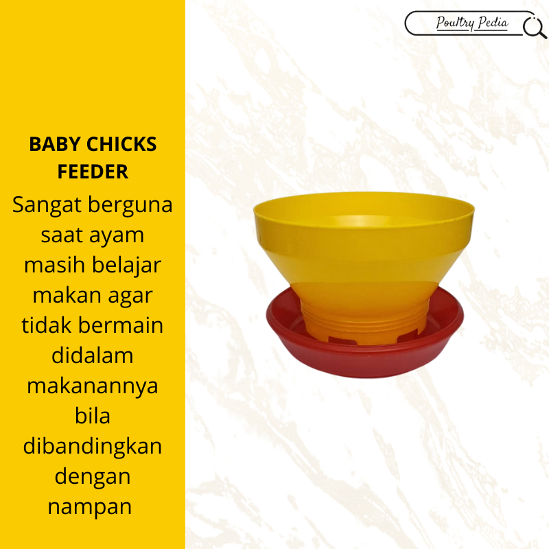 Baby Chick Feeder Tempat Makan Anak Ayam