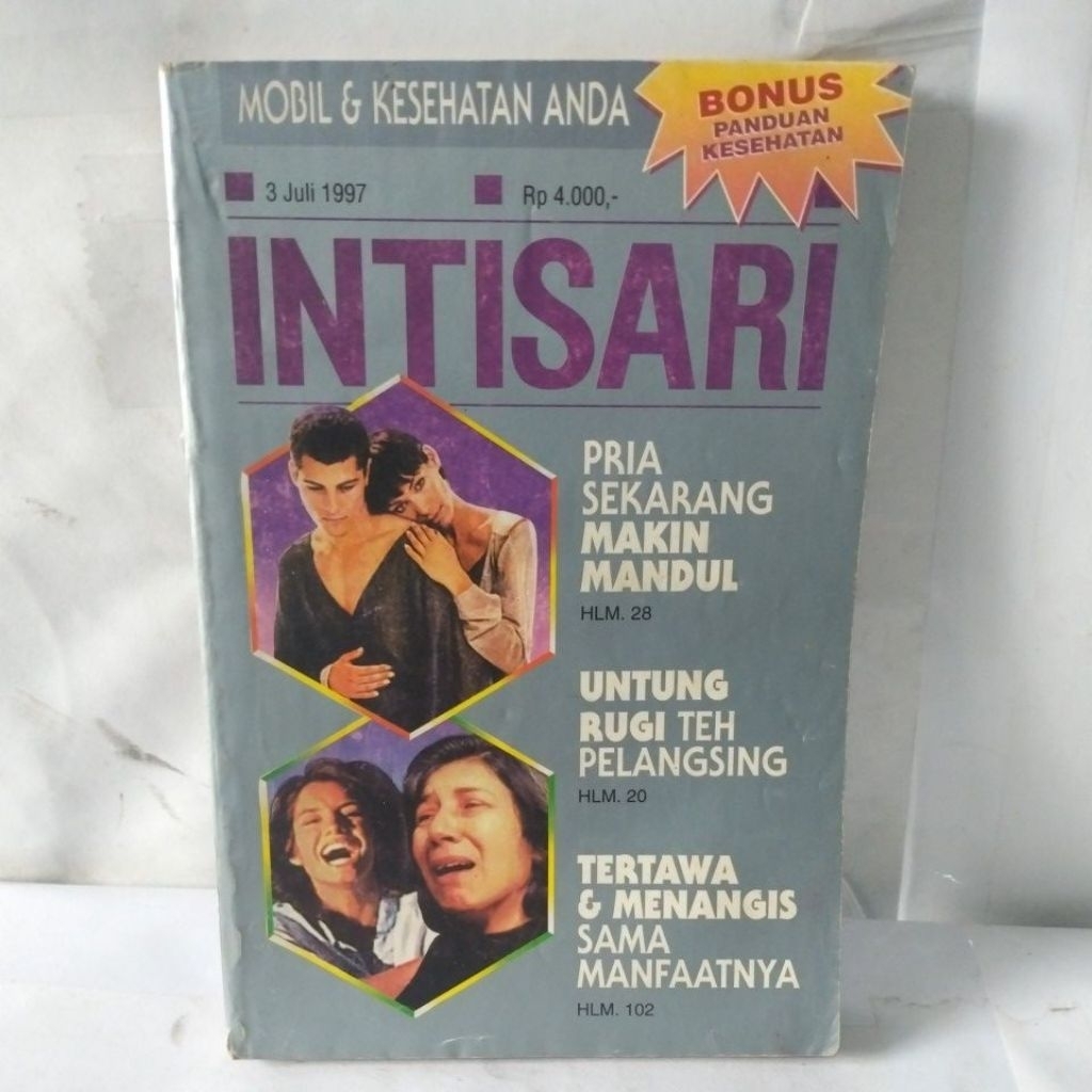 Majalah bekas INTISARI 3 JULI 1997 NO 408