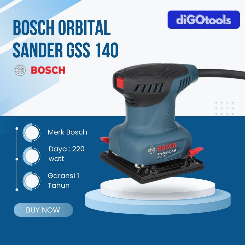 Bosch mesin amplas GSS 140 - orbital sander bosch GSS 140 - mesin amplas listrik bosch GSS 140