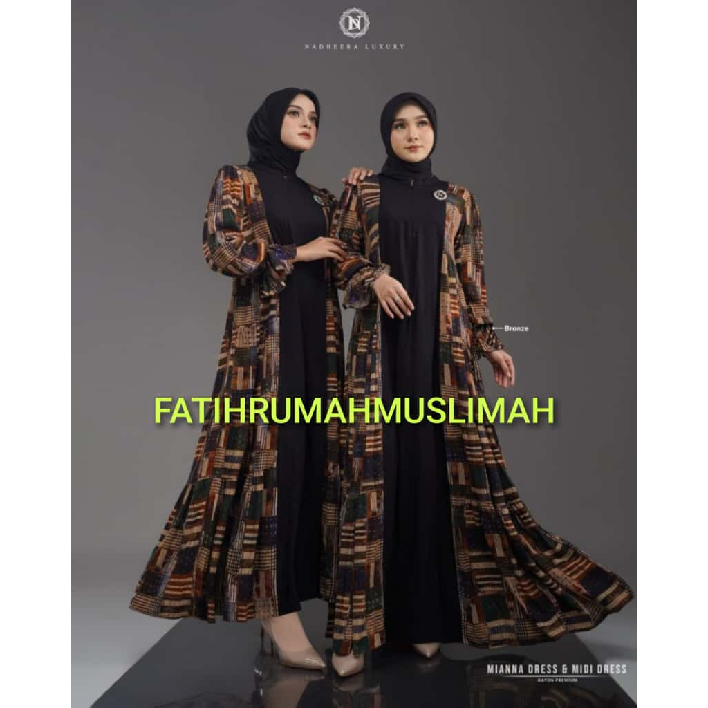 NEW / TERBARU / NADHEERA / DRESS DEWASA / DRESS NADHEERA / DRESS / MIANNA / MIANNA DRESS / NADHEERA 