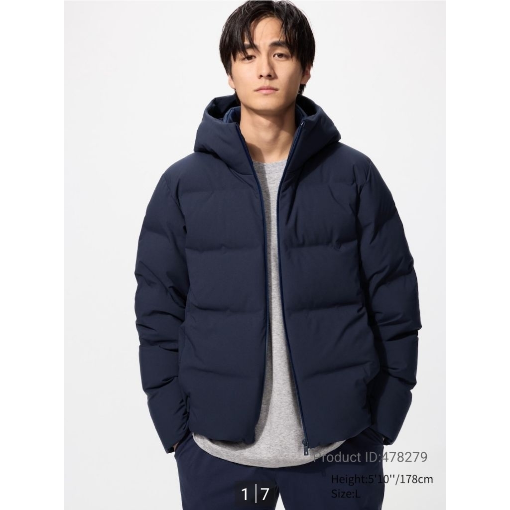 Jaket Pria Winter Padded Uniqlo Seamless Down Parka Handcarry Japan Puffer Bulu Angsa Original Hand 