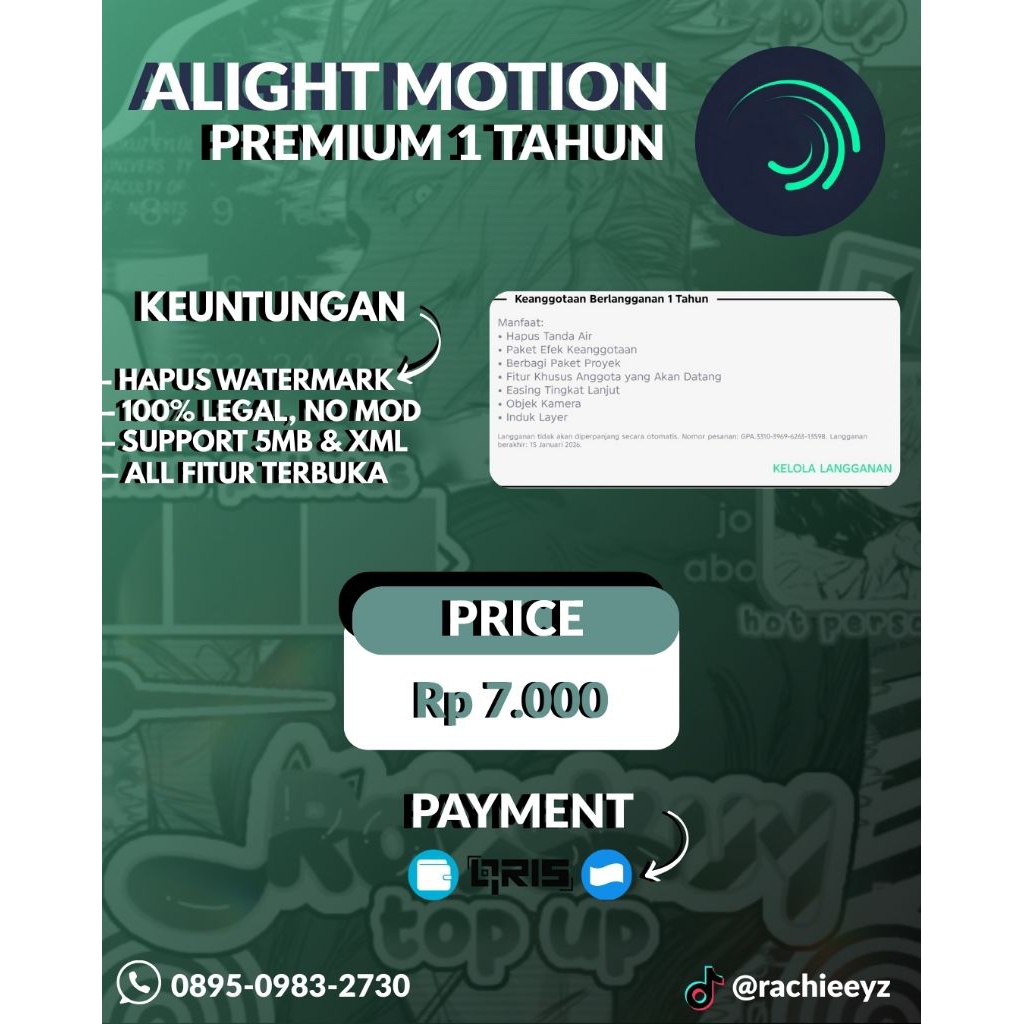 Alight Motion Premium 1 Tahun