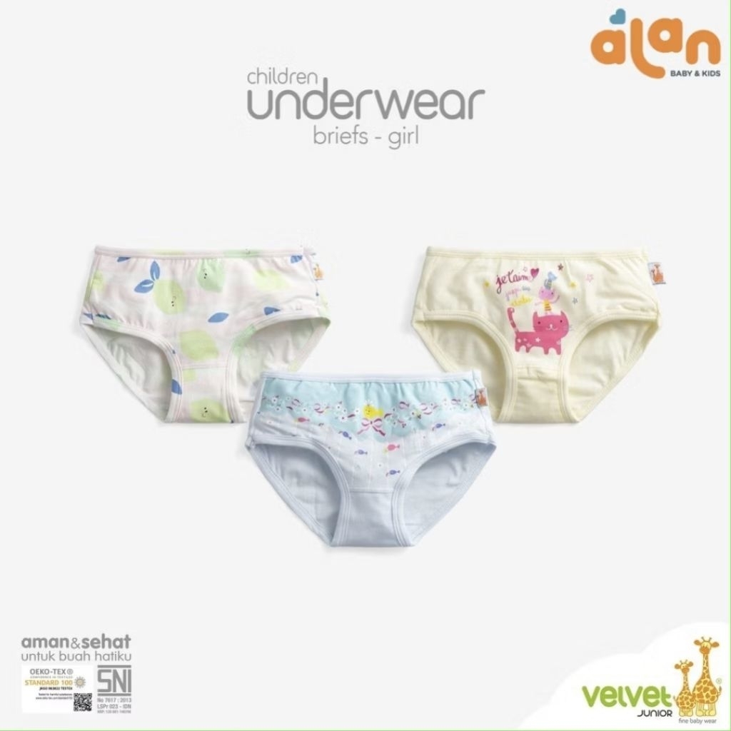 Velvet Junior CD anak Premium 1PCK/3PCS