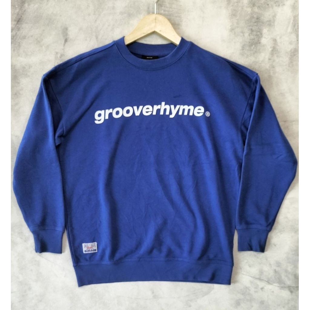 jual Hoodie second Crewneck Grooverhyme original