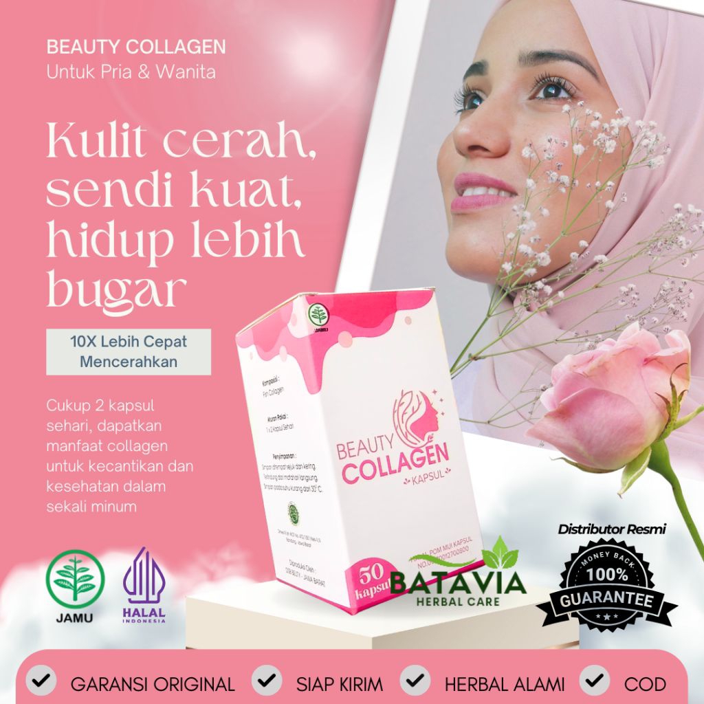 Beauty Collagen Kapsul Kolagen Pemutih Kulit Tulang dan Sendi