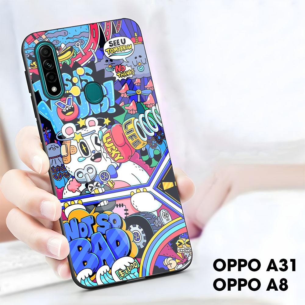 Case Oppo A31 A8 Casing Oppo A31 A8 [Doodle M56] Case Glossy Case Aesthetic Custom Case Anime Case H
