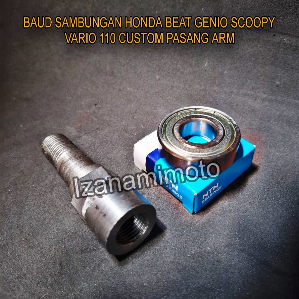 Baud sambungan asroda belakang honda beat esp deluxe scoopy genio koj vario 110 custom pasang arm va