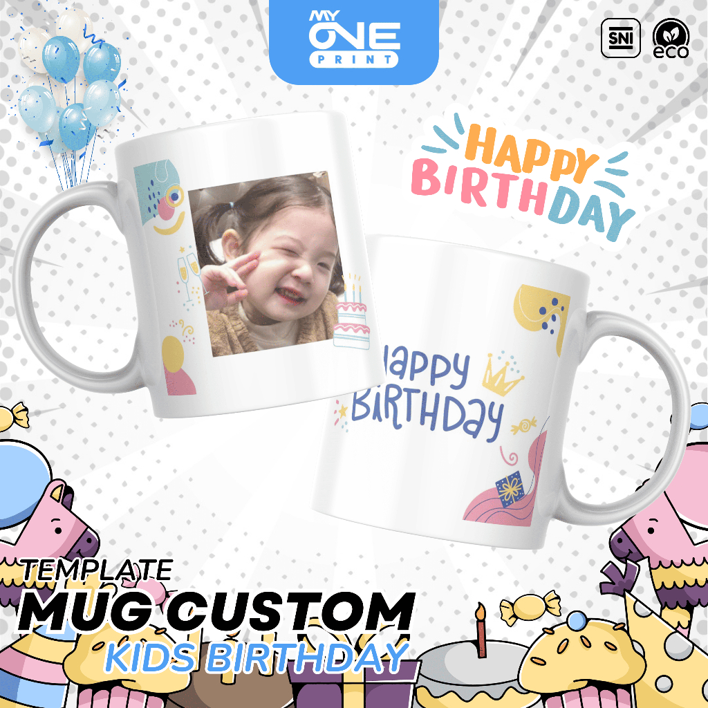 CUSTOM MUG EDISI BIRTHDAY ll MUG CUSTOM BY SQ ONE BISA CUSTOM FOTO