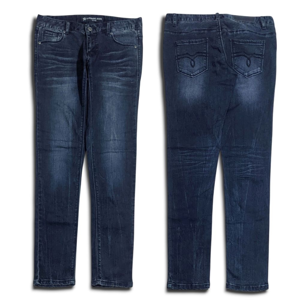 Size 28 Celana Panjang Longpants BangBang Jeans Dark Blue Washed Skinny fit Original Second Preloved
