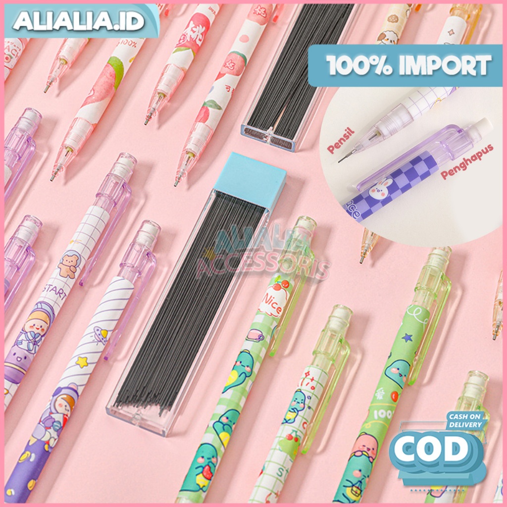 

Pensil Mekanik Motif Kartun Lucu 0.5mm Alat Tulis Anak Perlengkapan Sekolah Kekinian