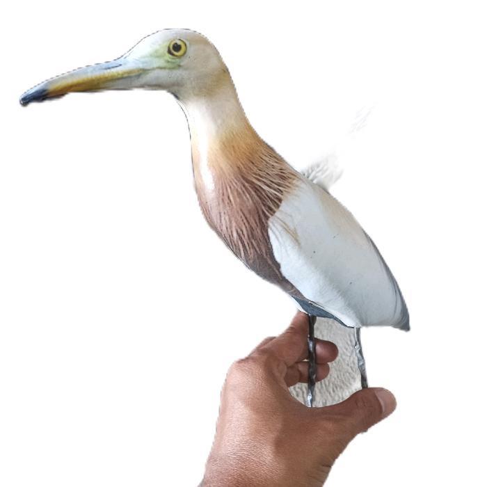 Jontrot boneka burung blekok PATUNG BURUNG koak totol JONTROT BURUNG kuntul MIRIP ASLI TAHAN PENYOK 