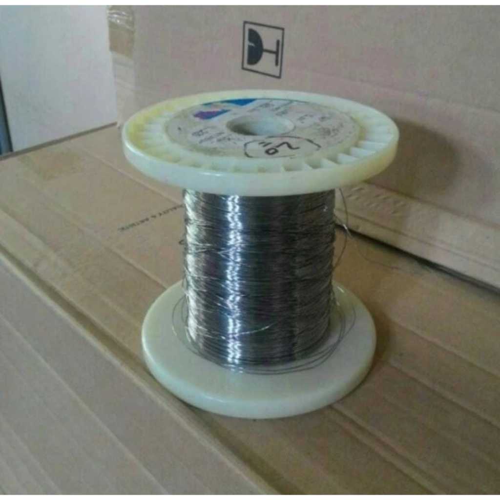 RI0705 kawat nikelin nikel pemanas 0.5 nichrome wire 0.5mm mm bulat by PCM LTC GLODOK