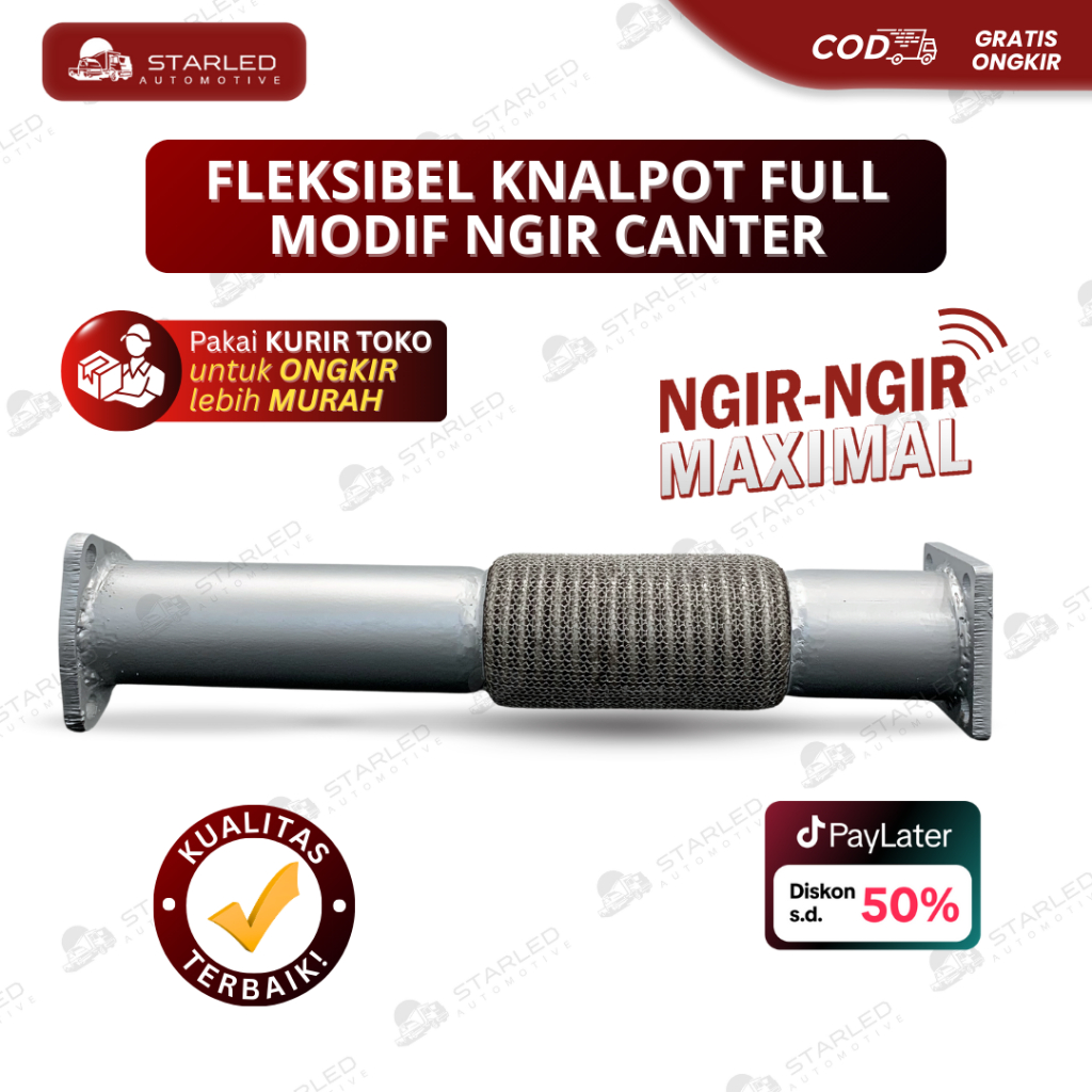 Fleksibel Knalpot Ngir Truk Canter Full Modifikasi  PNP Tinggal Pasang Material Pipa Gas Flexible Kn