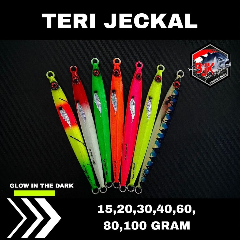 METAL JIG TERI JACKAL 15g s/d 100g UMPAN PANCING BJK