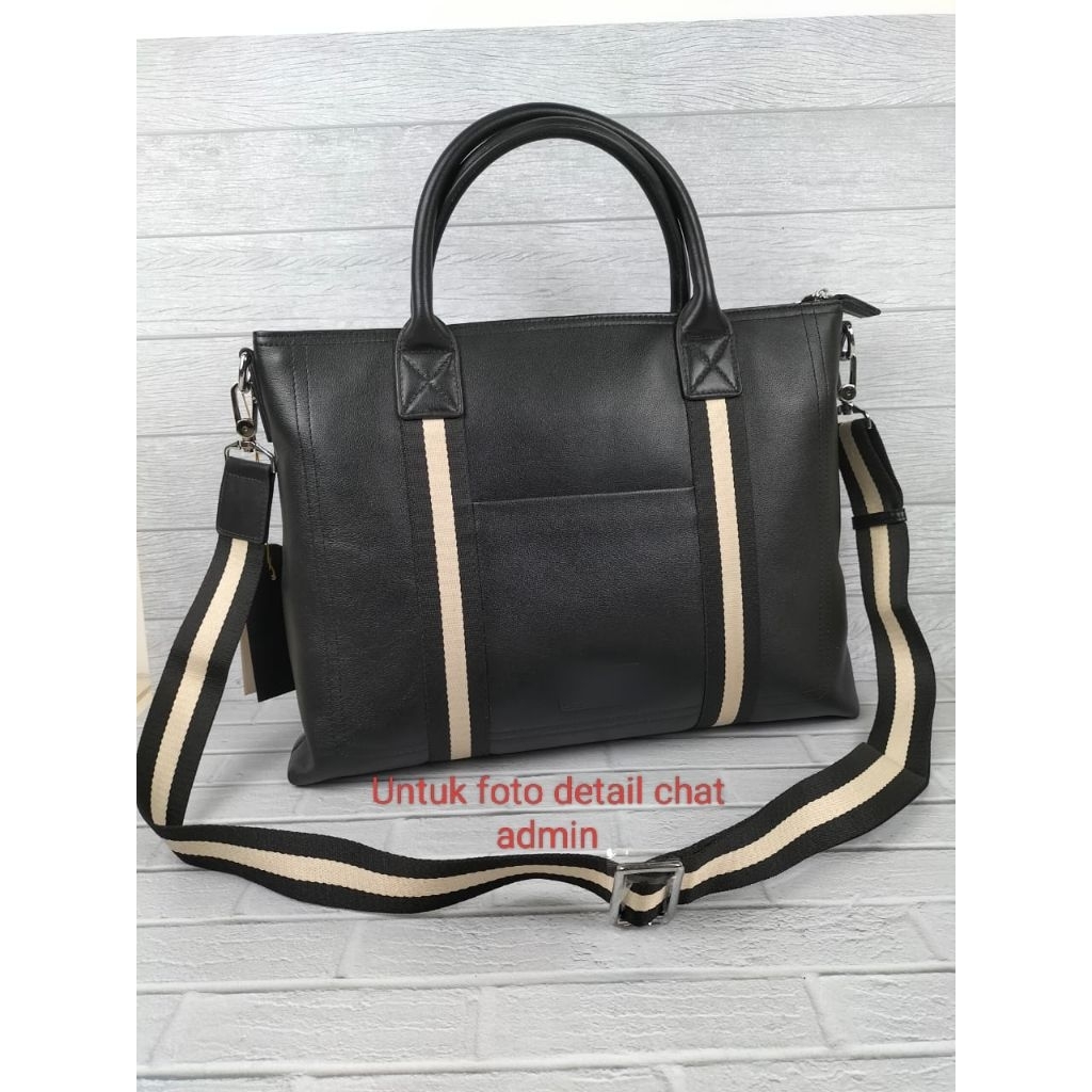 TAS SELEMPANG PRIA TAS LAPTOP B 1843 TAS KANTOR KULIT ASLI BRANDED IMPORT VIP