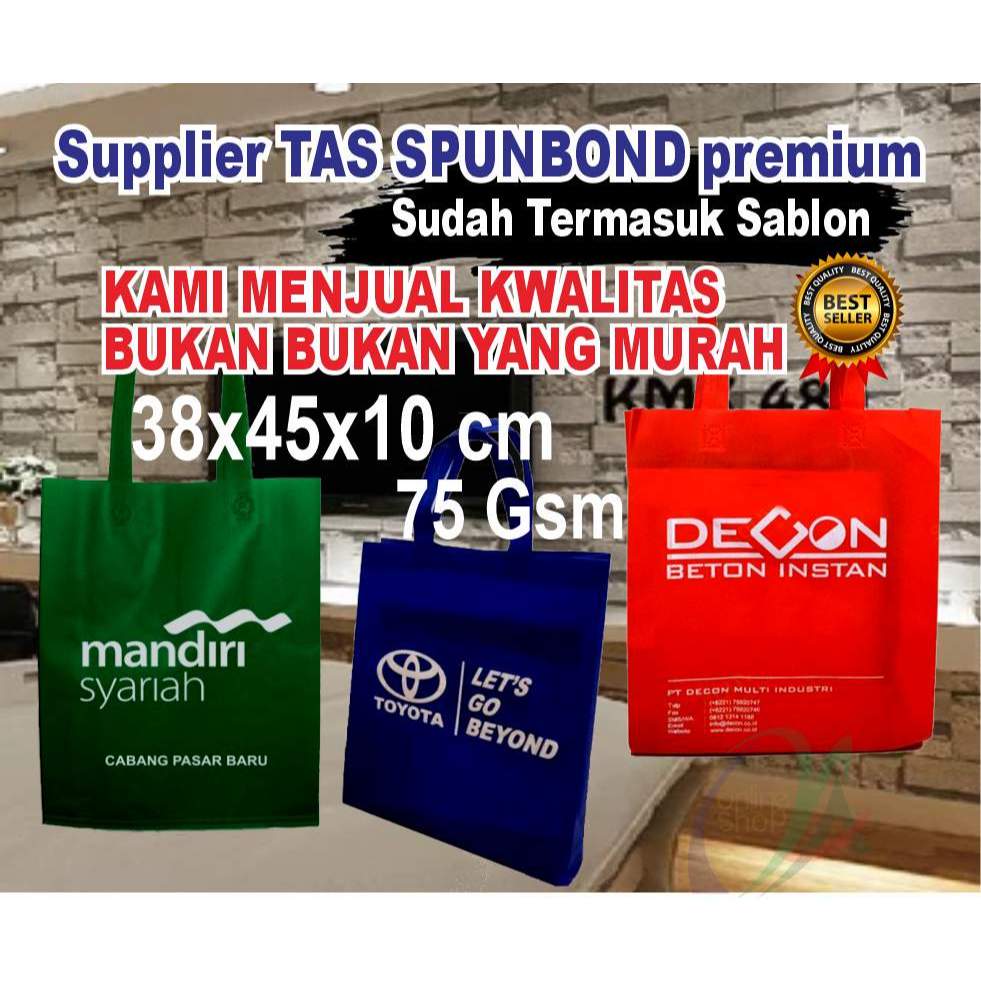 Tas Lebaran, Tas Sablon,  tas promosi, sablon tas, tas spounbond jumbo, tas paket lebaran, tas semba