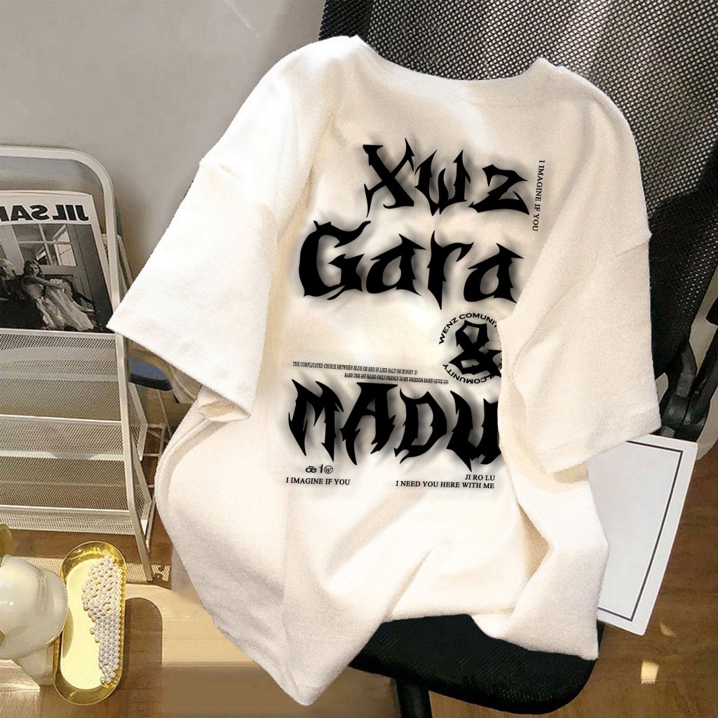 Kaos Oversize Unisex Pria Wanita – T Shirt Premium Tebal Distro Streetwear Retro Gothic Hypebeast