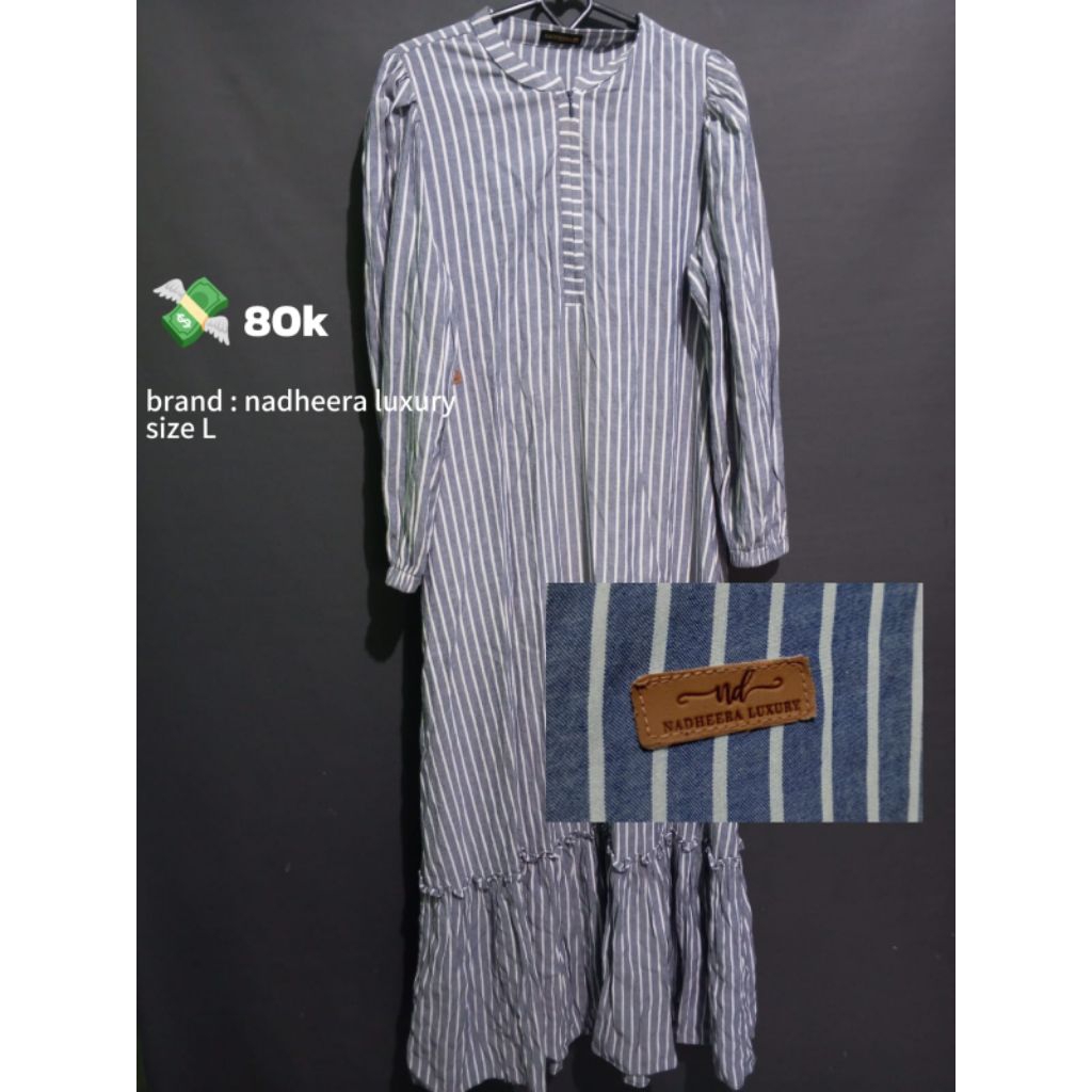 dress wanita | gamis wanita nadheera luxury | dress salur