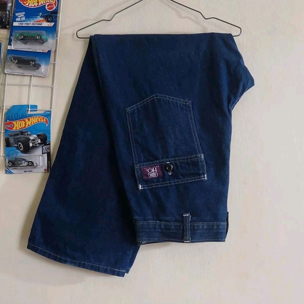 Gung ho indigo denim fatigue pants size fit 32