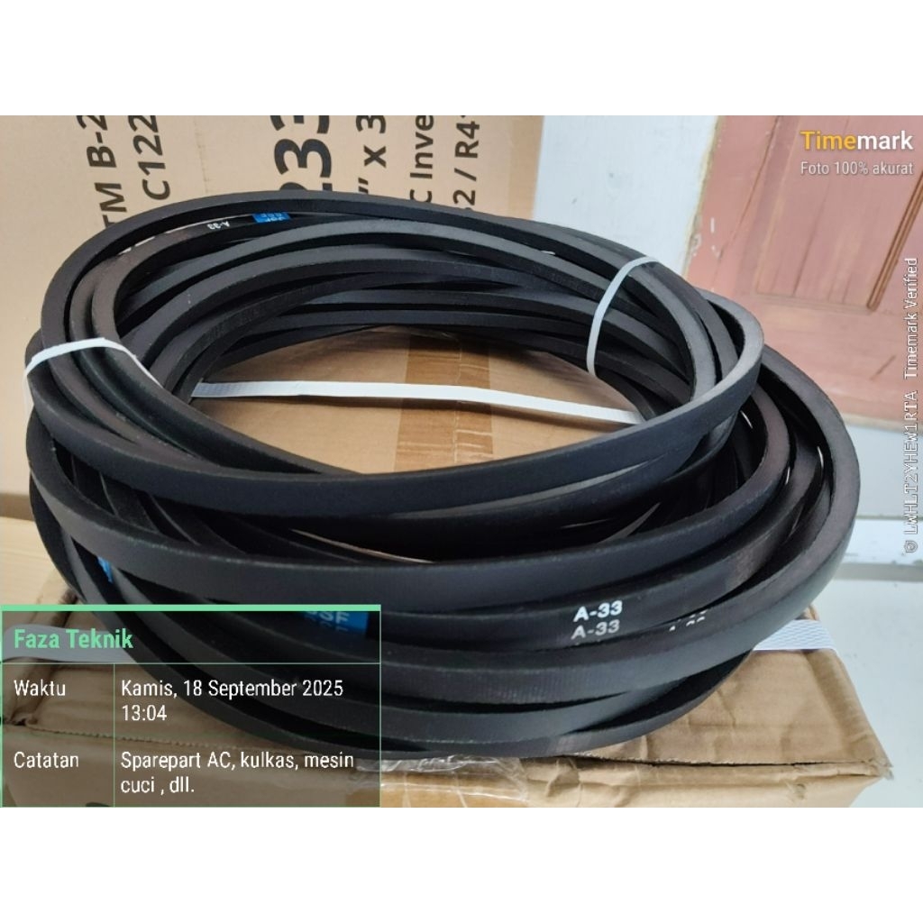 v belt A33 mesin cuci
