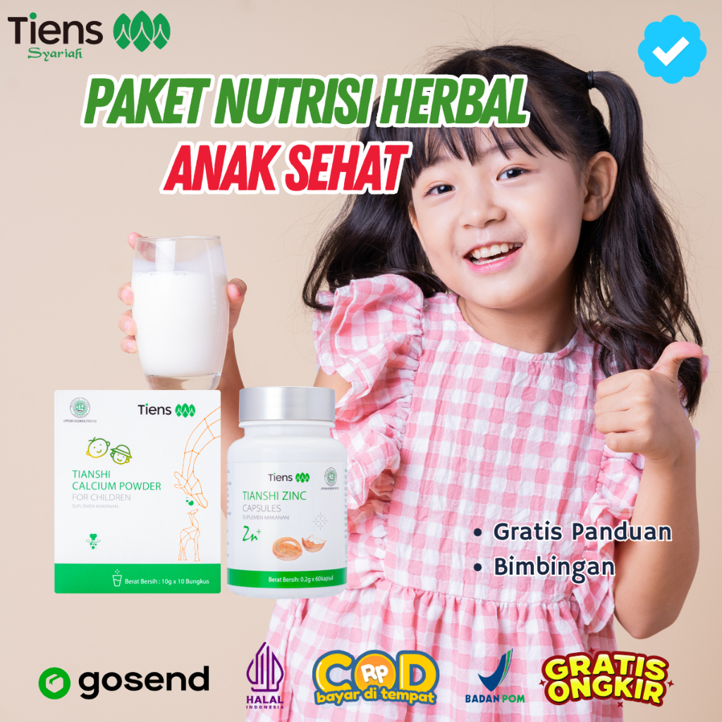 Paket Nutrisi Anak Tiens Indonesia Offcial Store Original Herbal Bpom Halal