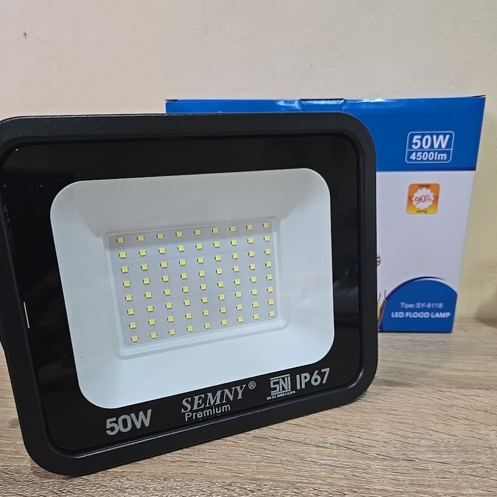 SEMNY PREMIUM LAMPU SOROT LED 50 WATT IP67 / LED TEMBAK 50W IP67