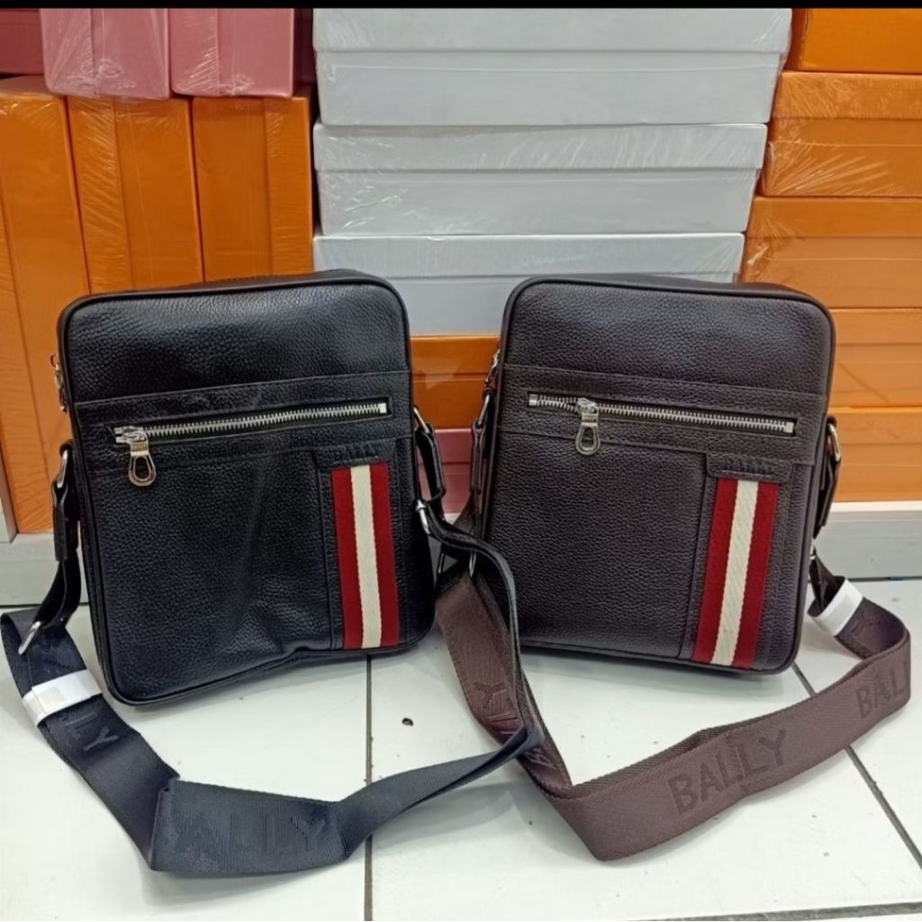 Tas selempang bally kulit tas pria premium quality