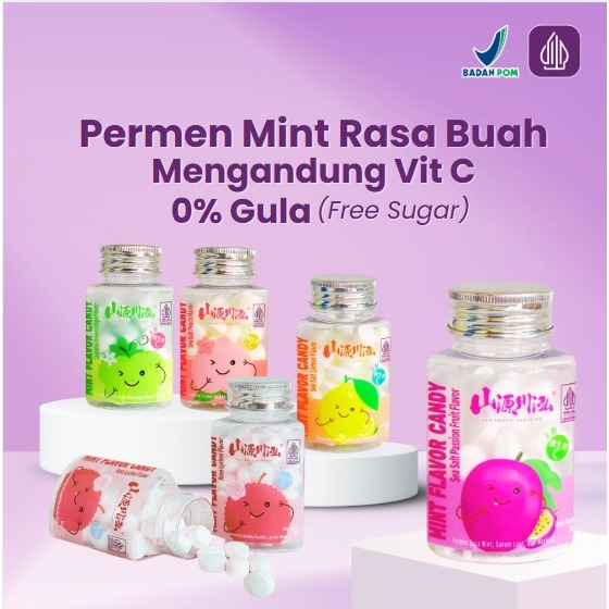 

Permen Mint Bebas Gula Botol Lucu 38gr HALAL BPOM Bikin Nafas Segar Varian Rasa Unik Exp Lama