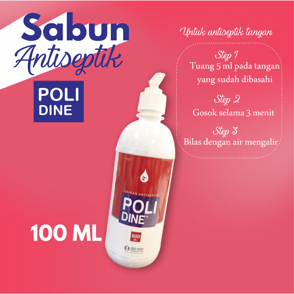 POLIDINE Sabun cuci tangan antiseptik 500 ML