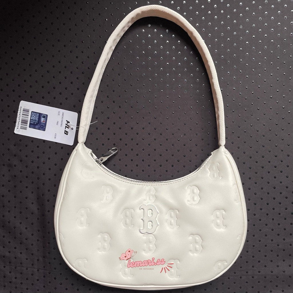 (NEW) Tas MLB Classic Monogram Embo Hobo Bag