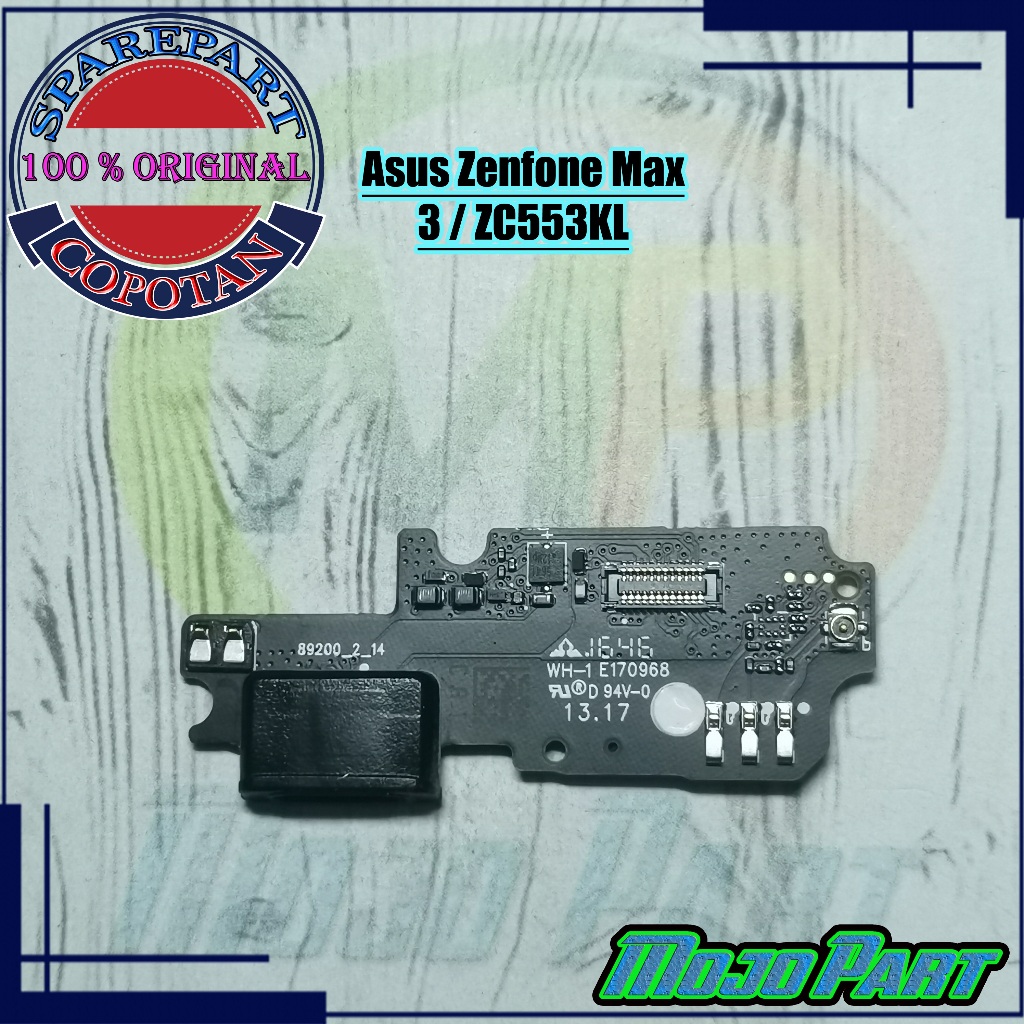 Asus Zenfone 3 Max - ZC553KL Papan Cas Original Copotan - Konektor Charger Board Plug In Mesin Bawah