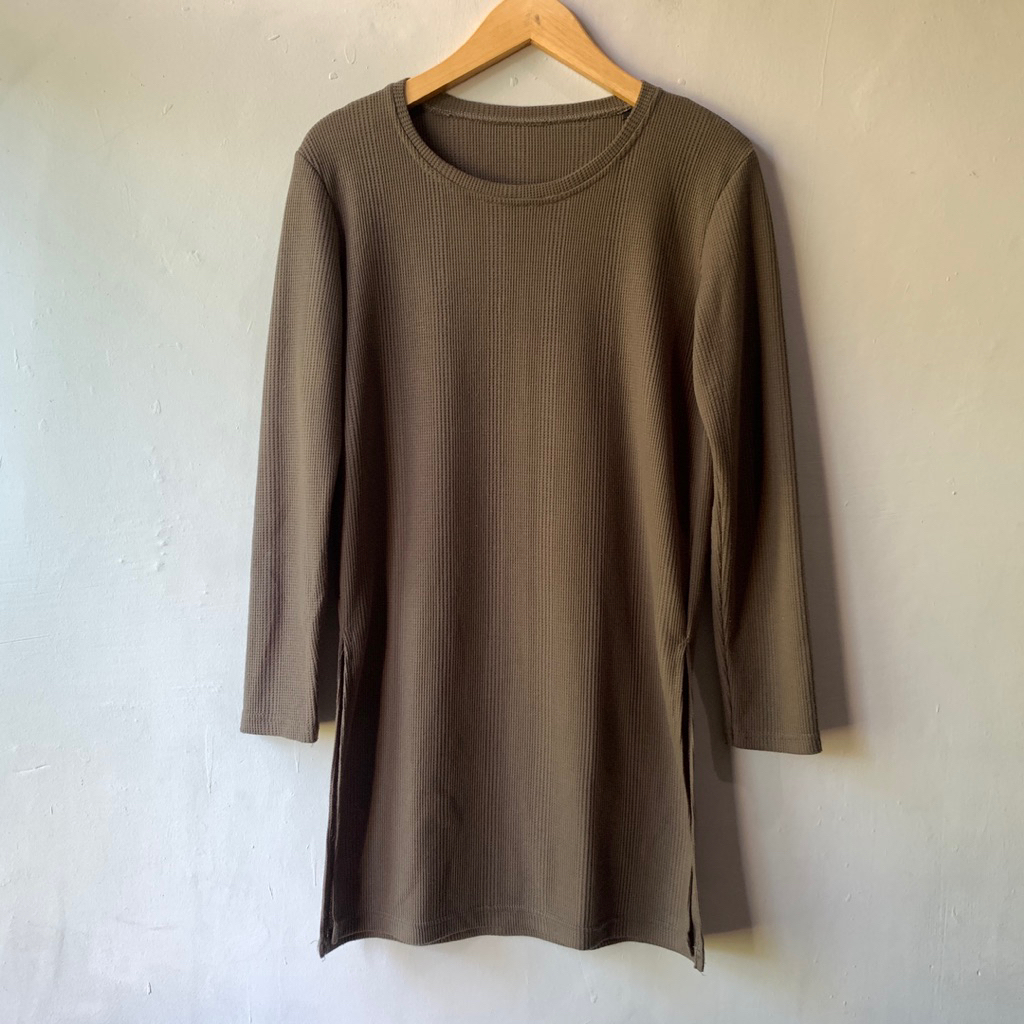 PL tunik rajut olive