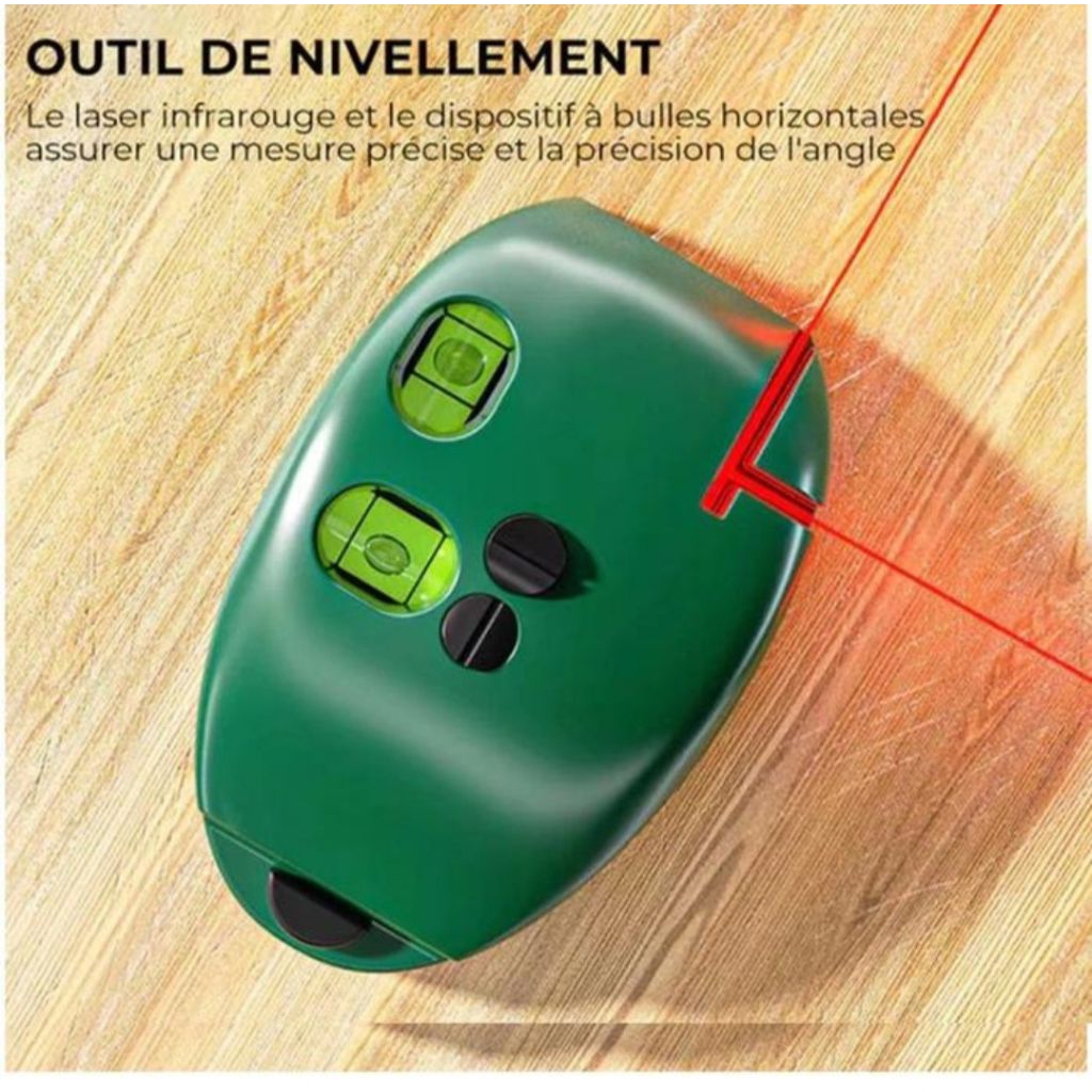 Laser Level Square Mouse Siku Laser Interior Laser Sudut Waterpass Alat Bantu Ukur Ketepatan Siku