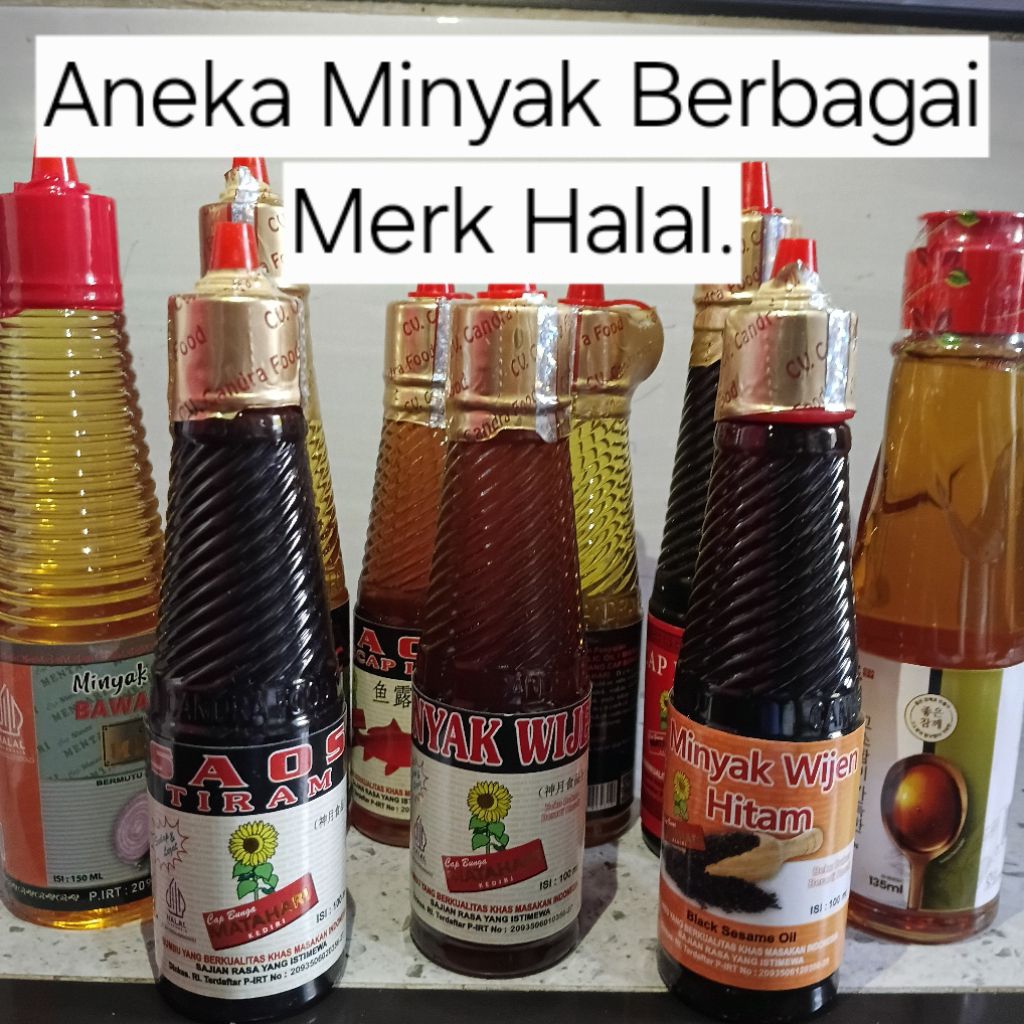 

|PROMO| Aneka minyak wijen minyak ikan minyak bawah putih bawang merah kecap asin saus tiram berbagai macam merk sudah halal dan bpom promo