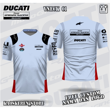 jersey crew team ducati gresini racing motogp 2024 kaos ducati