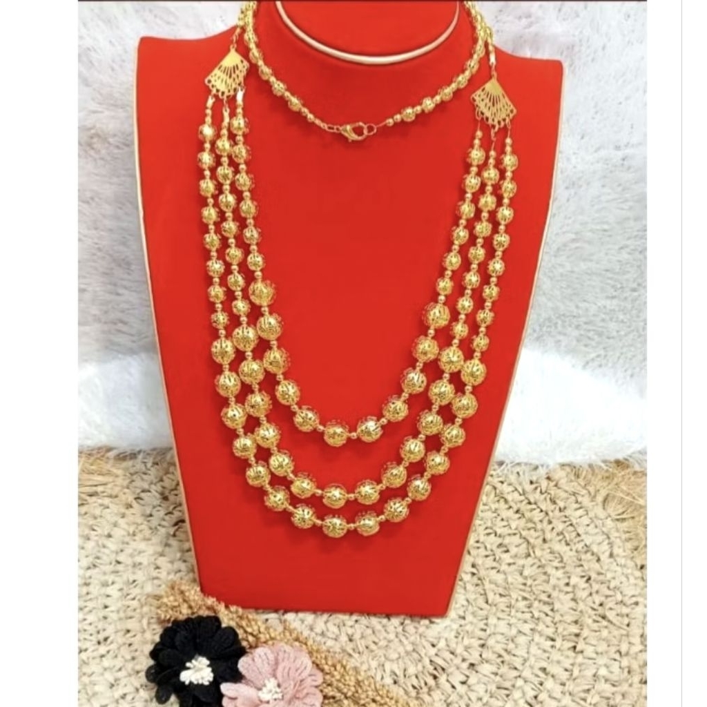 kalung kolora mewah dan glamor/kalung baju bodo bugis