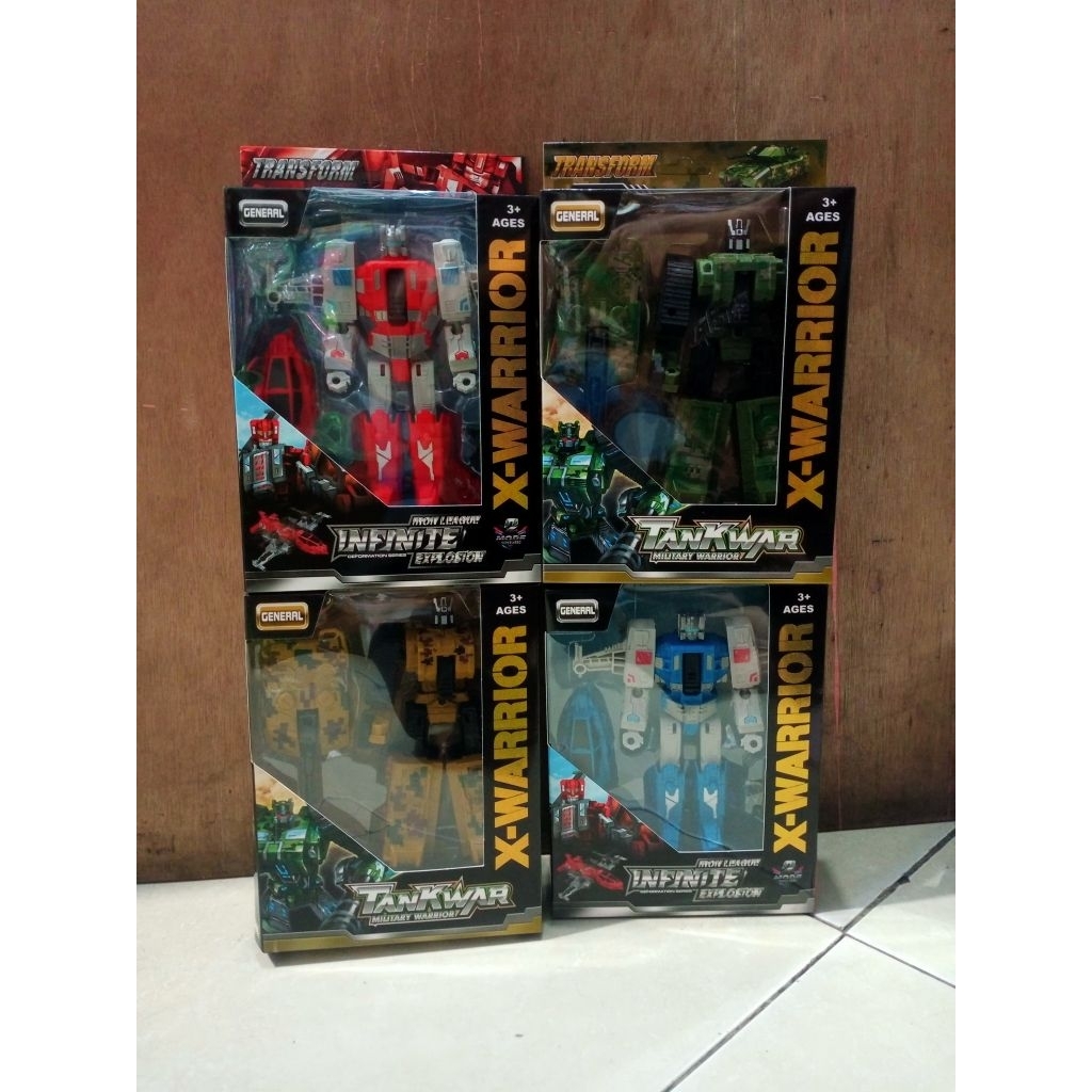 Mainan  x-warrior transformer robot