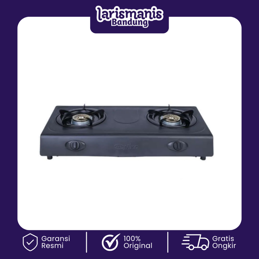 Niko Kompor Gas 2 Tungku Teflon NK-555