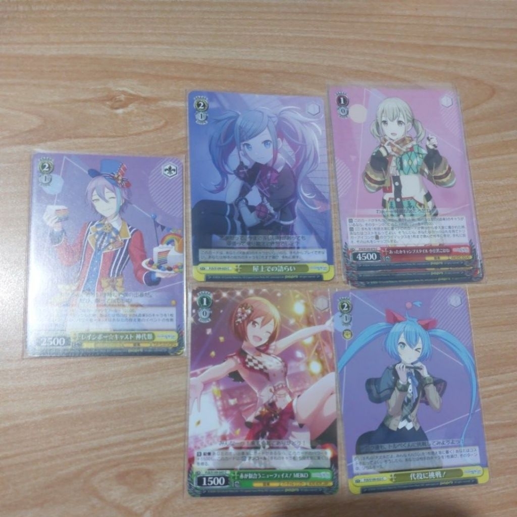 OFFICIAL Weiss Schwarz Card Project Sekai Vocaloid rarity C Meiko Hatsune Miku Kohane Azusawa Kamish