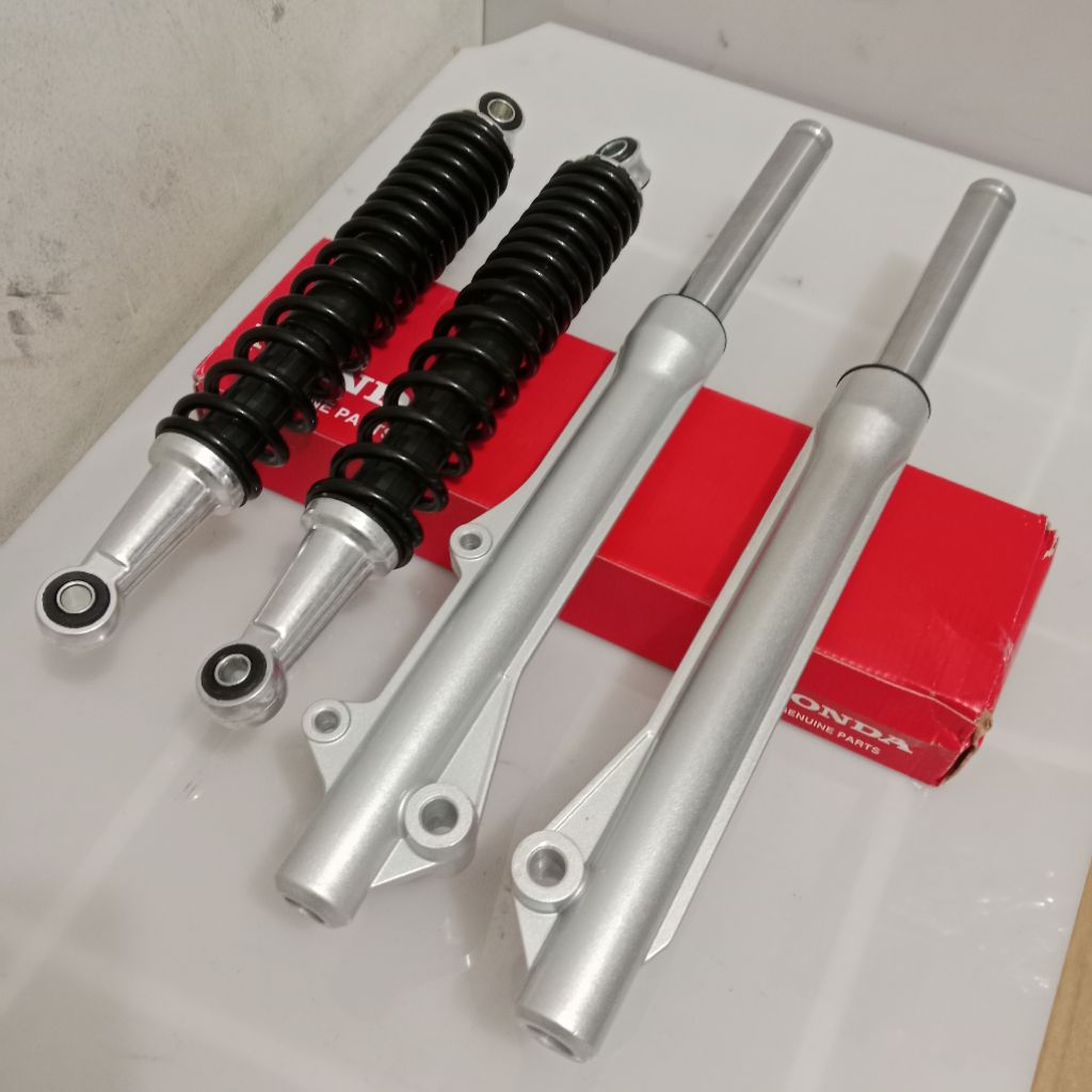 Paket Komplit Shock Depan+Shockbreaker Belakang Revo Lancip Revo 100 Revo Lama