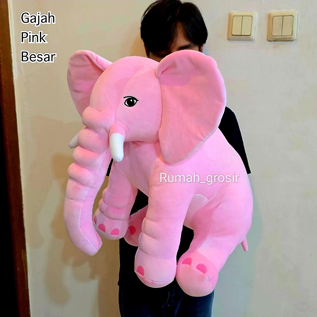 Boneka Gajah Elephant Plush Boneka Hewan Lucu & Lembut