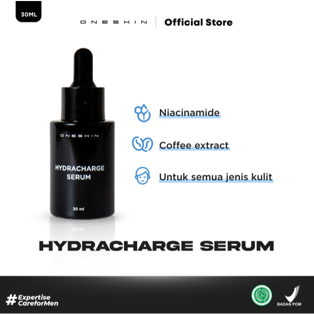 Oneskin Hydracharged Serum⁣⁣⁣⁣ With Niacinamide  | Serum Untuk Pria