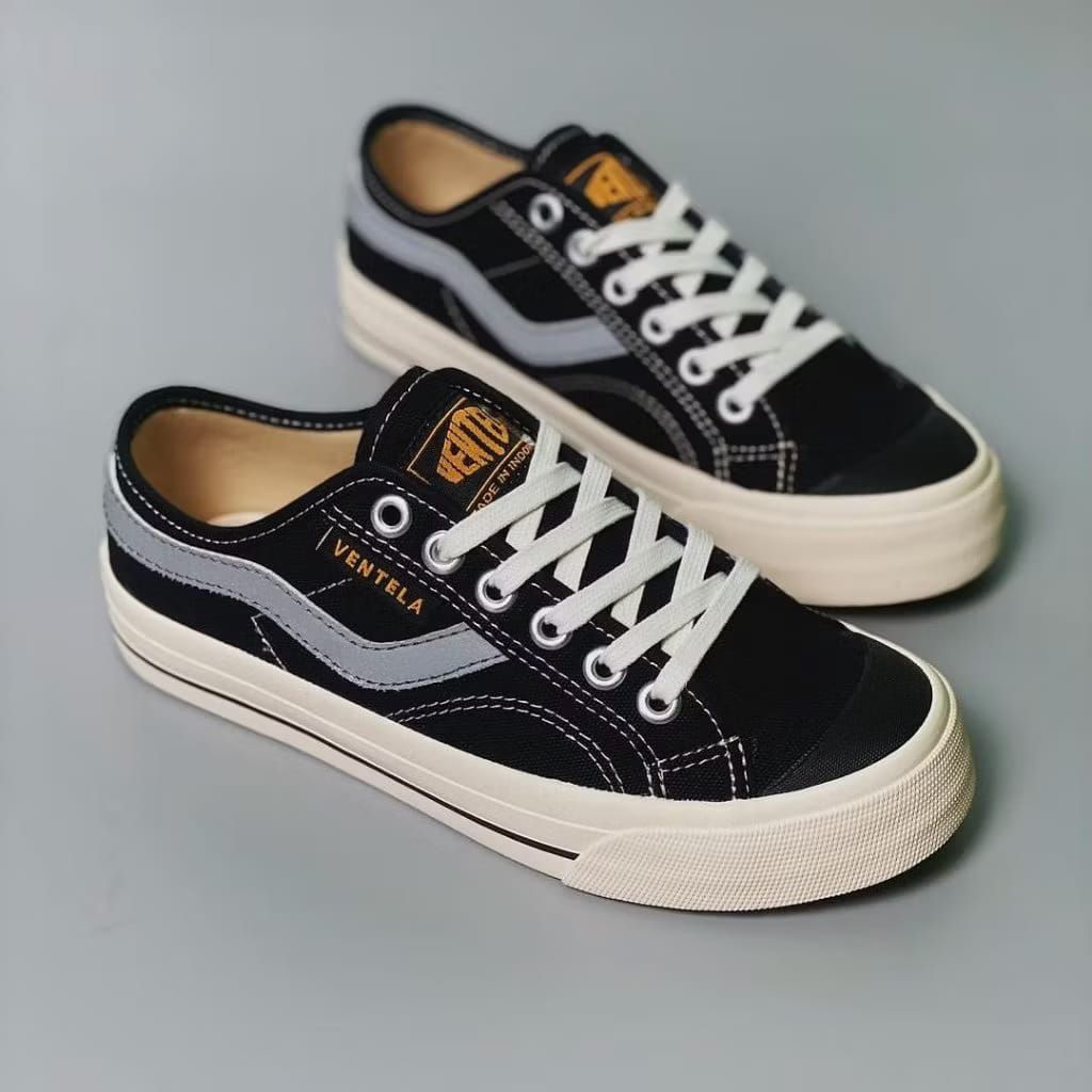Sepatu ventela new public nyala sepatu sekolah pria wanita kets kasual canvas shoes