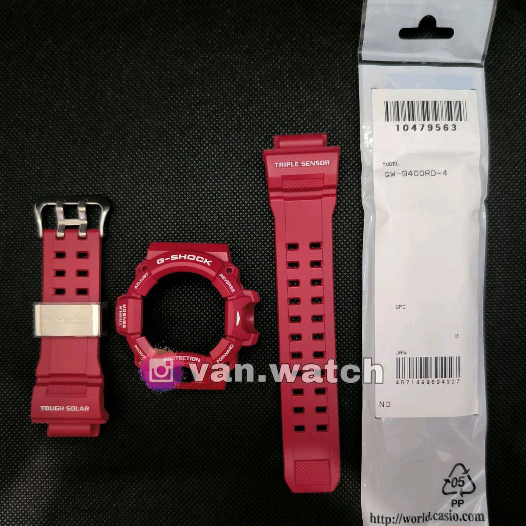 BNB Band Bezel CASIO G-SHOCK GW 9400RD-4 MERAH ORIGINAL