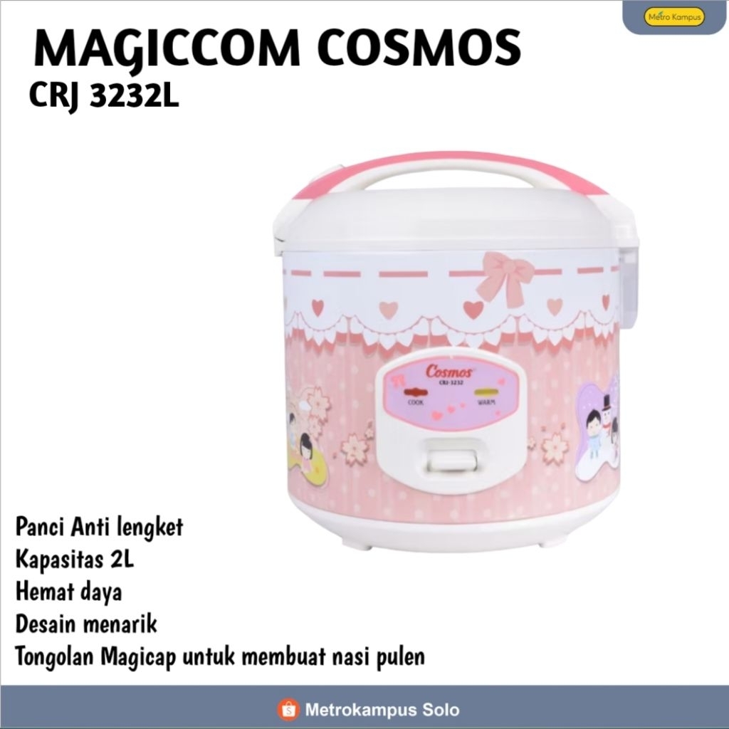 [COSMOS] MAGIC COM CRH 3232 2L/MAGIC COM KAPASITAS 2LITER