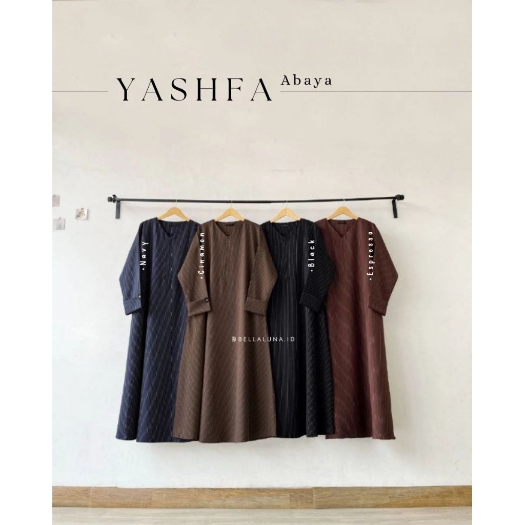 YASHFA ABAYA BY BELLALUNA || pesanan di id.bellaluna ||